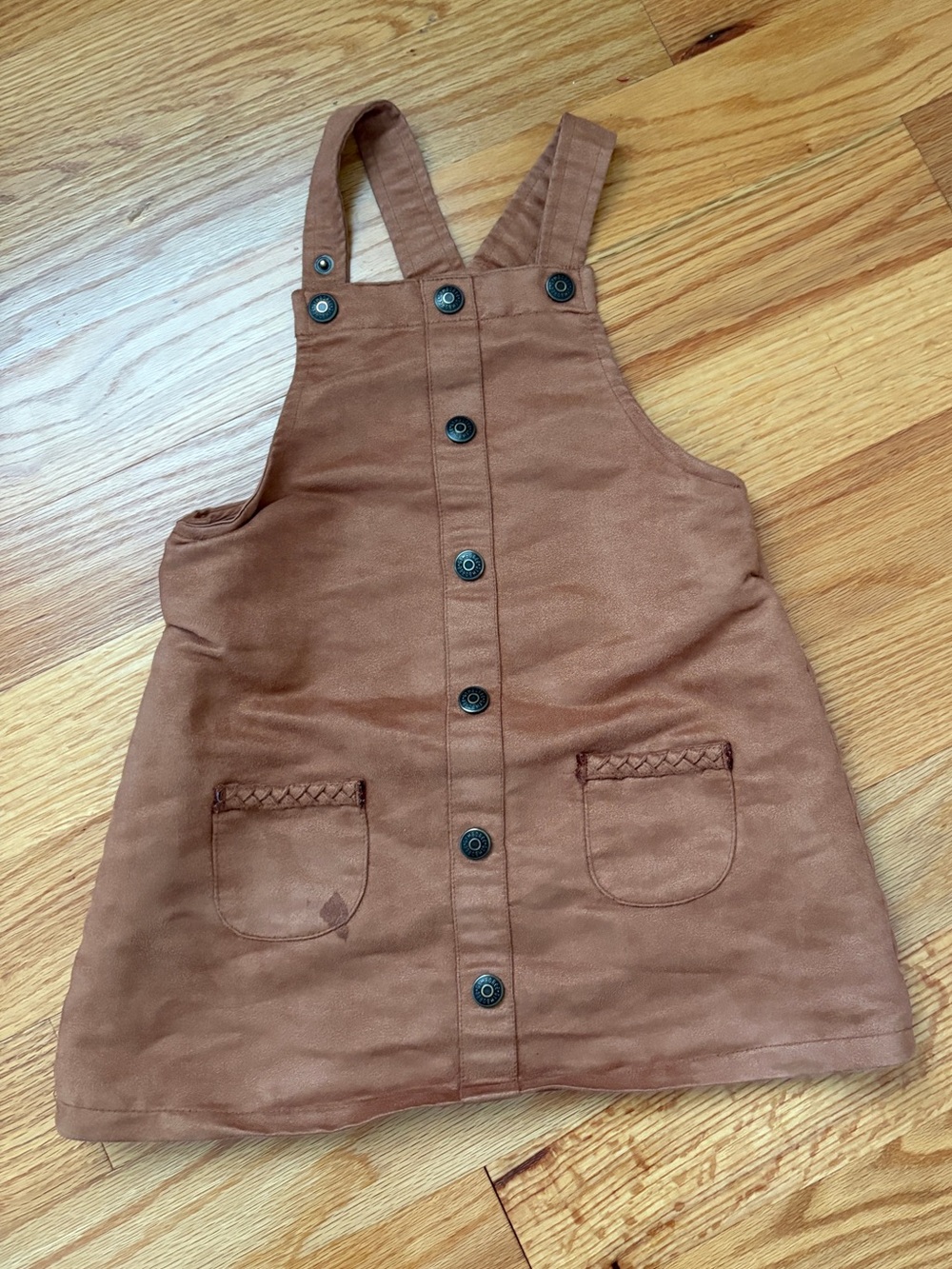 Gymboree Brown Button-Front Overall Dress